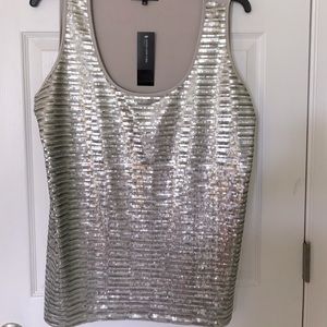 NWT Jones New York sequined tank top. Very on trend!